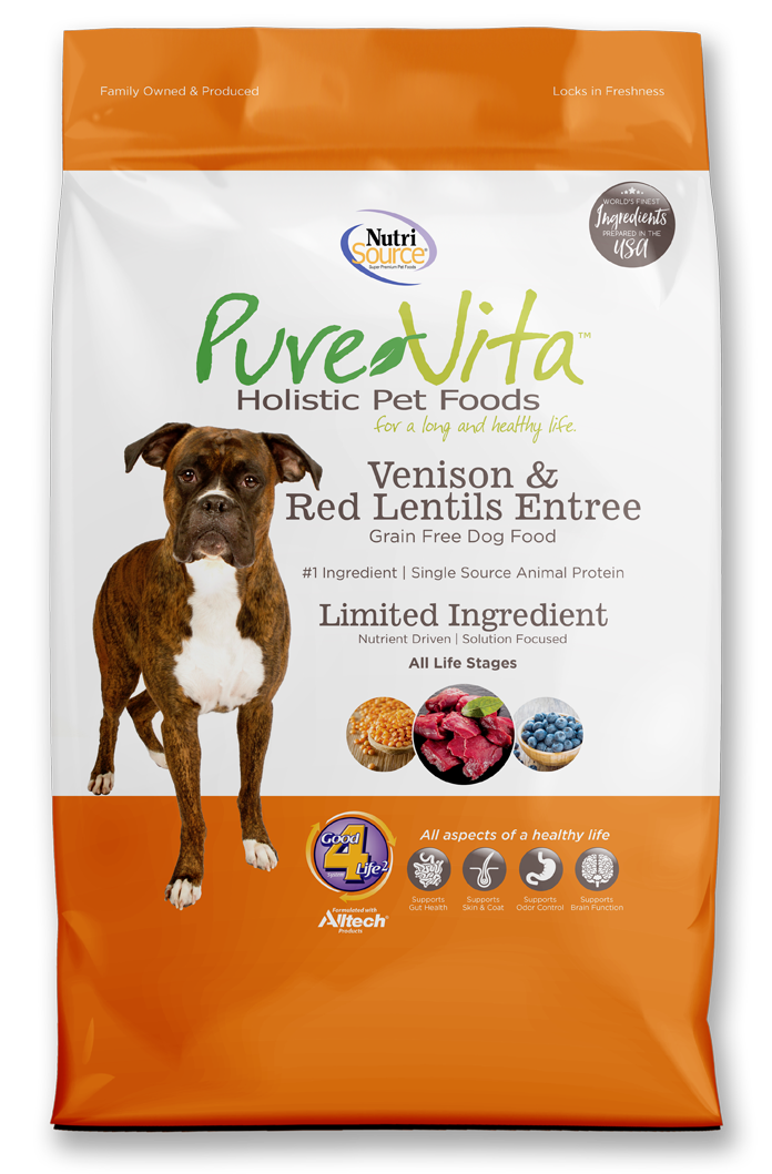 Nutrisource Purevita Venison Red Lentils Entr e Dog Food