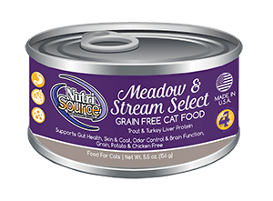 NutriSource Grain Free Meadow & Stream Select Canned Cat Food