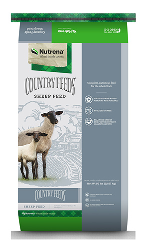 COUNTRY FEEDS SHEEP 16% PELLET W/ BOVATEC